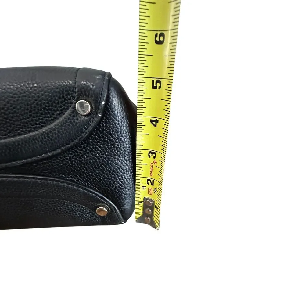 Kate Spade New York Satchel Black Pebbled Leather Crossbody Medium Bag